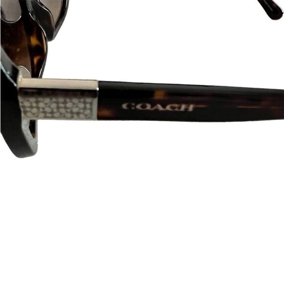 Coach Signature Turquoise Frame Sunglasses HC8299(L1142) Dark Brown - Picture 4 of 9